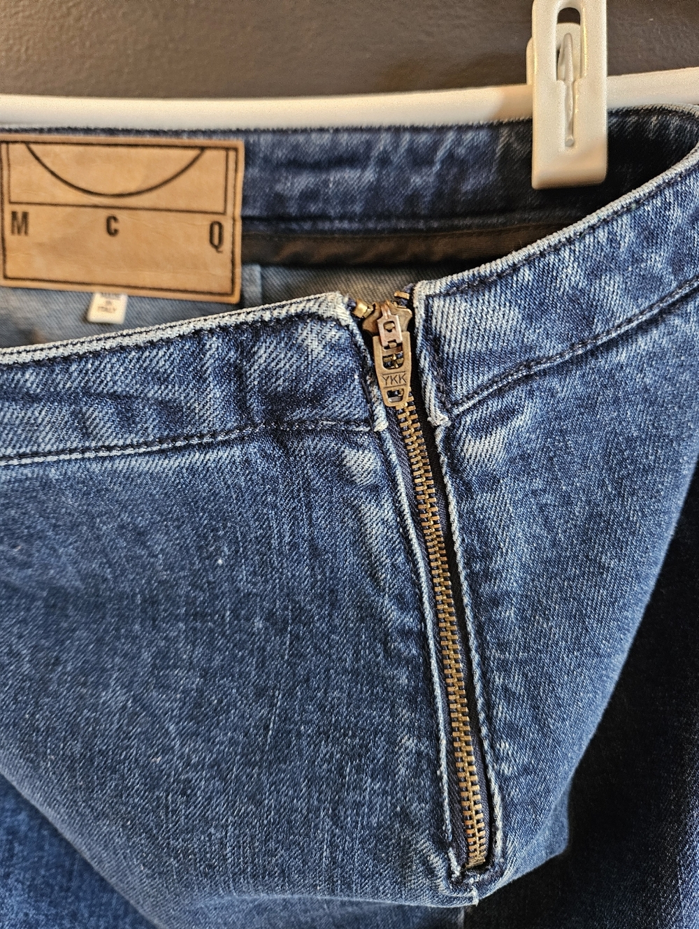 Alexander McQueen Denim Pencil Skirt – Sculpted Back Detail - Small/medium - Picture 6 of 8